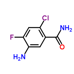 5-Amino-2-chloro-4-fluorobenzamide结构式
