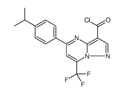 5-(4-ISOPROPYL-PHENYL)-7-TRIFLUOROMETHYL-PYRAZOLO-[1,5-A]PYRIMIDINE-3-CARBONYL CHLORIDE Structure