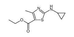 5-Thiazolecarboxylic acid, 2-(cyclopropylamino)-4-methyl-, ethyl ester Structure