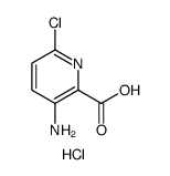 3-Amino-6-chloro-pyridine-2-carboxylic acid hydrochloride结构式