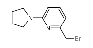 2-(BROMOMETHYL)-6-(PYRROLIDIN-1-YL)PYRIDINE structure