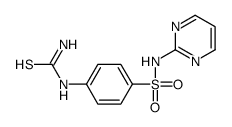 [4-(pyrimidin-2-ylsulfamoyl)phenyl]thiourea结构式