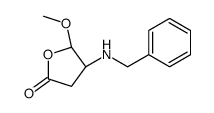 (4R,5R)-4-(benzylamino)-5-methoxyoxolan-2-one结构式