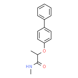 2-(4-Biphenylyloxy)-N-methylpropanamide结构式