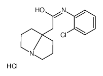 N-(2-chlorophenyl)-2-(1,2,3,5,6,7-hexahydropyrrolizin-8-yl)acetamide,hydrochloride Structure