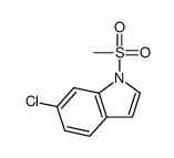 6-chloro-1-methylsulfonylindole Structure