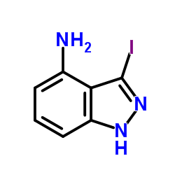 3-碘-1H-吲唑-4-胺结构式