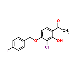 1-{3-Chloro-2-hydroxy-4-[(4-iodobenzyl)oxy]phenyl}ethanone结构式