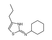N-cyclohexyl-4-propyl-1,3-thiazol-2-amine Structure