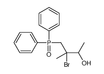 3-bromo-4-diphenylphosphoryl-3-methylbutan-2-ol结构式