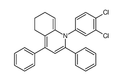 1-(3,4-dichlorophenyl)-2,4-diphenyl-6,7-dihydro-5H-quinoline结构式