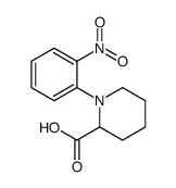 1-(2-nitrophenyl)piperidine-2-carboxylic acid结构式