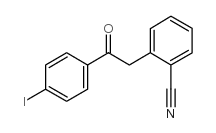 2-(2-CYANOPHENYL)-4'-IODOACETOPHENONE structure