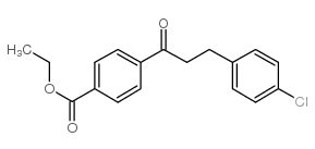 3-(4-CHLOROPHENYL)-4'-CARBOETHOXYPROPIOPHENONE Structure