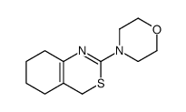 4-(5,6,7,8-tetrahydro-4H-3,1-benzothiazin-2-yl)morpholine结构式