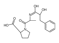 (2S)-1-[(2S)-2-[(2-hydroxy-3-phenylpropanoyl)amino]propanoyl]pyrrolidine-2-carboxylic acid Structure