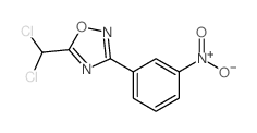 5-(二氯甲基)-3-(3-硝基苯基)-1,2,4-噁二唑结构式