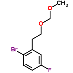1-Bromo-4-fluoro-2-[2-(methoxymethoxy)ethyl]benzene Structure