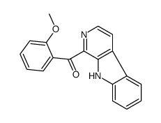(2-methoxyphenyl)-(9H-pyrido[3,4-b]indol-1-yl)methanone结构式