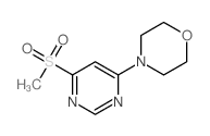 Morpholine,4-[6-(methylsulfonyl)-4-pyrimidinyl]- Structure