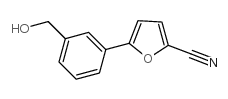 5-[3-(hydroxymethyl)phenyl]furan-2-carbonitrile结构式