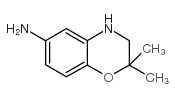 2,2-二甲基-3,4-二氢-2H-苯并[b][1,4]恶嗪-6-胺结构式
