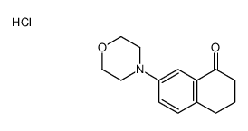 7-morpholin-4-yl-3,4-dihydro-2H-naphthalen-1-one,hydrochloride Structure