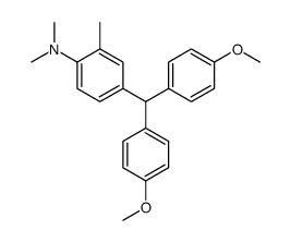 4-[bis(4-methoxyphenyl)methyl]-N,N,2-trimethylaniline结构式