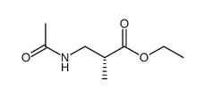 (R)-3-Acetylamino-2-methyl-propionic acid ethyl ester结构式