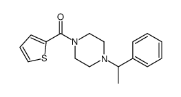 [4-(1-phenylethyl)piperazin-1-yl]-thiophen-2-ylmethanone Structure