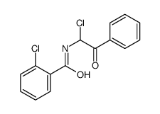 2-chloro-N-(1-chloro-2-oxo-2-phenylethyl)benzamide Structure