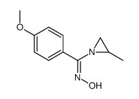 N-[(4-methoxyphenyl)-(2-methylaziridin-1-yl)methylidene]hydroxylamine Structure