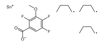 tributylstannyl 2,4,5-trifluoro-3-methoxybenzoate Structure