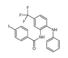 N-[2-anilino-5-(trifluoromethyl)phenyl]-4-iodobenzamide Structure