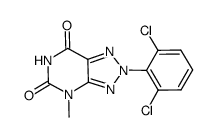 2-(2,6-dichloro-phenyl)-4-methyl-2,4-dihydro-[1,2,3]triazolo[4,5-d]pyrimidine-5,7-dione结构式