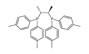 (R,R)-(4-methylphenyl)2P-CH(methyl)CH(methyl)-P(4-methylphenyl)2结构式