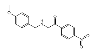 2-[(4-methoxyphenyl)methylamino]-1-(4-nitrophenyl)ethanone结构式