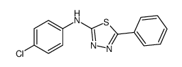 N-(4-chlorophenyl)-5-phenyl-1,3,4-thiadiazol-2-amine Structure