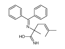 2-(benzhydrylideneamino)-2,5-dimethylhex-4-enamide结构式