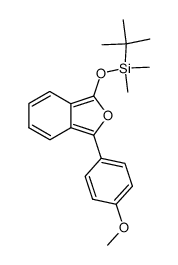 tert-Butyl-[3-(4-methoxy-phenyl)-isobenzofuran-1-yloxy]-dimethyl-silane Structure