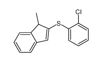 2-(2-chlorophenyl)sulfanyl-1-methyl-1H-indene结构式