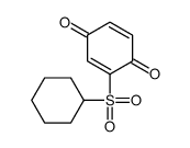 2-cyclohexylsulfonylcyclohexa-2,5-diene-1,4-dione结构式