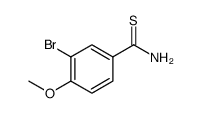 Benzenecarbothioamide, 3-bromo-4-methoxy Structure