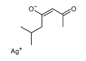 (6-methylheptane-2,4-dionato-O,O')silver structure