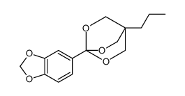 5-(1-propyl-3,5,8-trioxabicyclo[2.2.2]octan-4-yl)-1,3-benzodioxole结构式