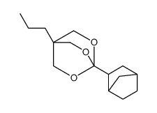 4-(3-bicyclo[2.2.1]heptanyl)-1-propyl-3,5,8-trioxabicyclo[2.2.2]octane结构式