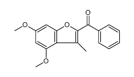 Methanone, (4,6-dimethoxy-3-methyl-2-benzofuranyl)phenyl Structure