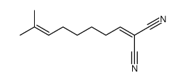 2-(7-methyloct-6-enylidene)propanedinitrile结构式