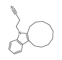 1-(2-Cyano-aethyl)-nonamethylen-indol结构式