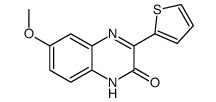 6-methoxy-3-thiophen-2-yl-1H-quinoxalin-2-one结构式